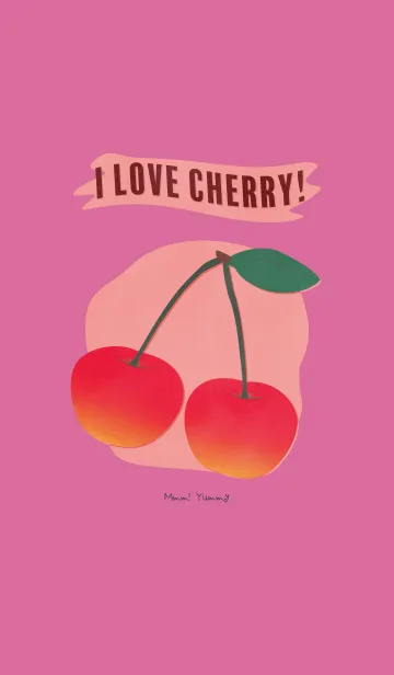 [LINE着せ替え] I Love Cherry！ Mmm！ Yummyの画像1