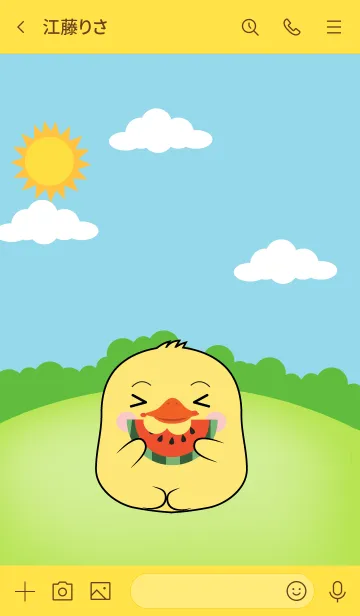 [LINE着せ替え] Fat Duck Theme (JP)の画像3