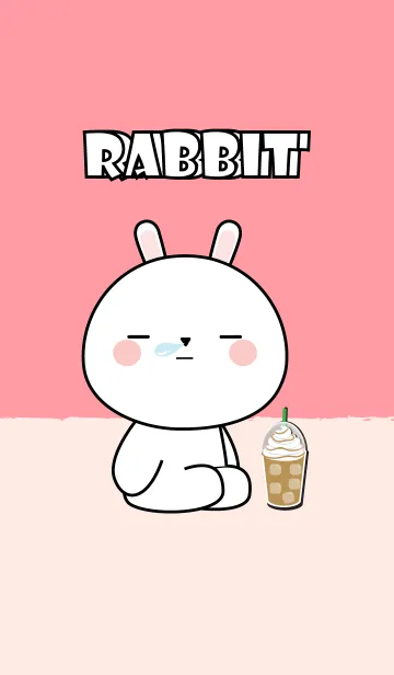 [LINE着せ替え] Sleepy White Rabbit Theme (JP)の画像1