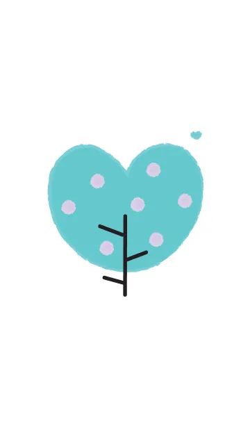 [LINE着せ替え] Lovely heart tree (Crayon version) 29の画像1