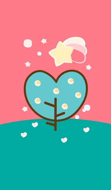[LINE着せ替え] Lovely heart tree 89の画像1