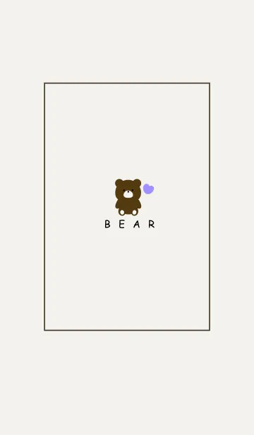 [LINE着せ替え] BEAR -SIMPLE HEART- 34の画像1