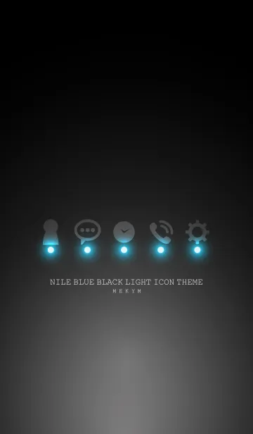 [LINE着せ替え] NILE BLUE BLACK LIGHT ICON THEMEの画像1