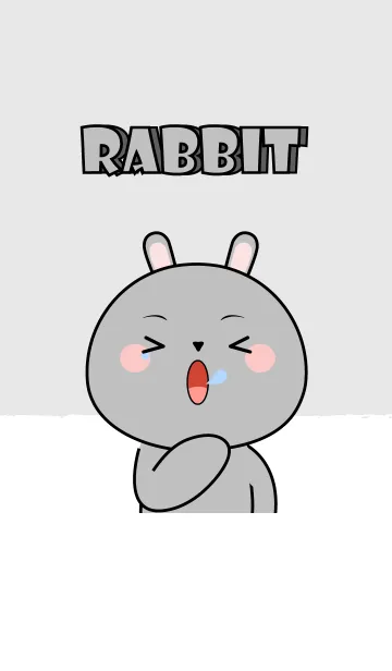 [LINE着せ替え] Sleepy Grey Rabbit Theme (JP)の画像1