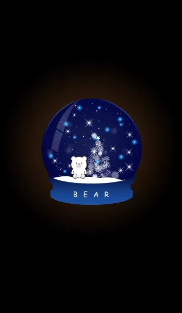 [LINE着せ替え] Snow globe -BEAR- 9の画像1