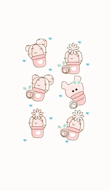 [LINE着せ替え] Lovely cactus 88 :)の画像1