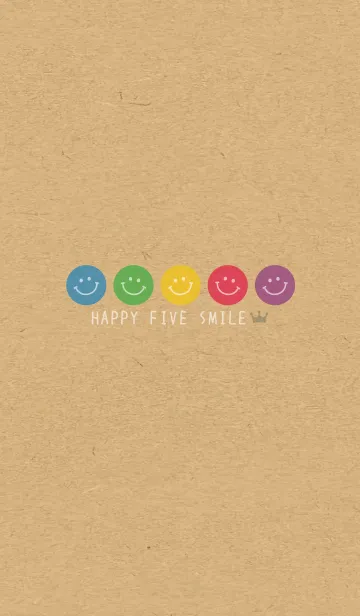 -HAPPY FIVE SMILE- CROWN 5の着せ替えメイン画像