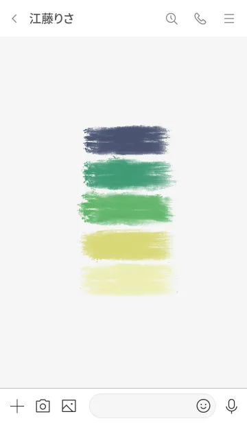 [LINE着せ替え] カラーパレット ver2 #20 緑の画像3