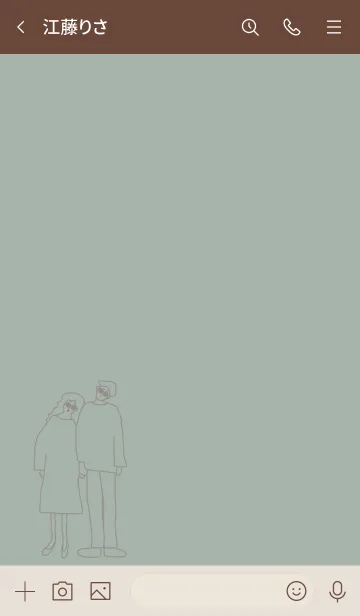 [LINE着せ替え] We're always together / dusygreen grayの画像3