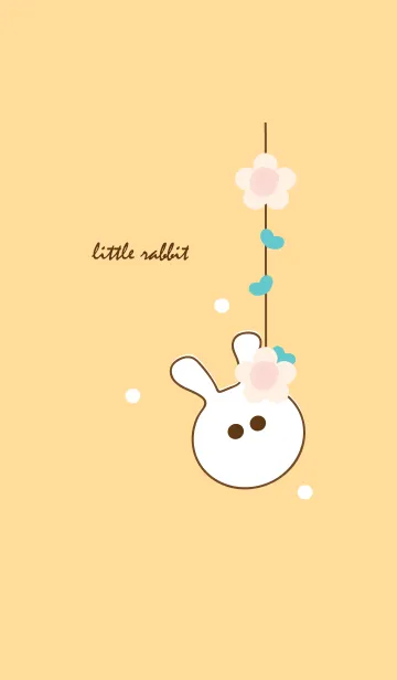 [LINE着せ替え] little rabbit with little flower 42の画像1