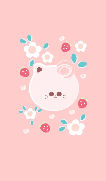 [LINE着せ替え] Cute cat theme 72 :)の画像1