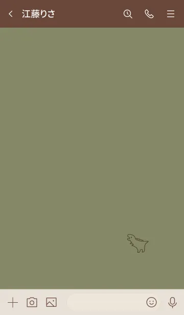 [LINE着せ替え] ベージュカーキと恐竜。の画像3