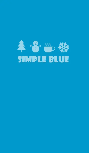 [LINE着せ替え] Blue Winter Theme (JP)の画像1