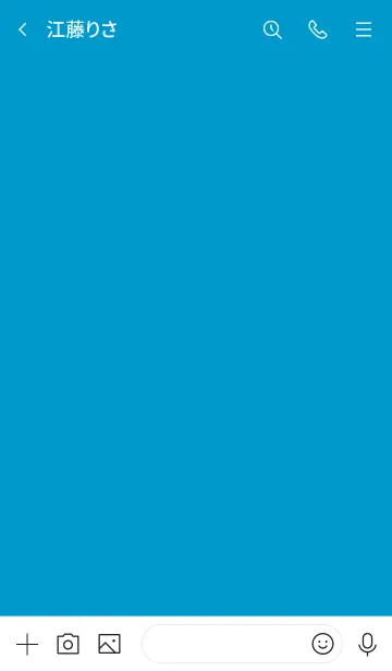 [LINE着せ替え] Blue Winter Theme (JP)の画像3