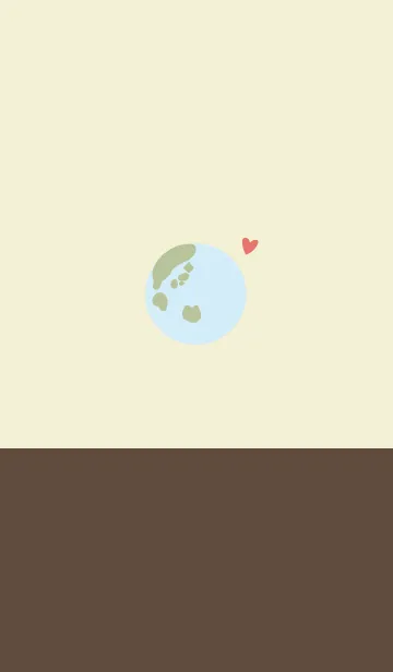 [LINE着せ替え] 地球とハートの画像1