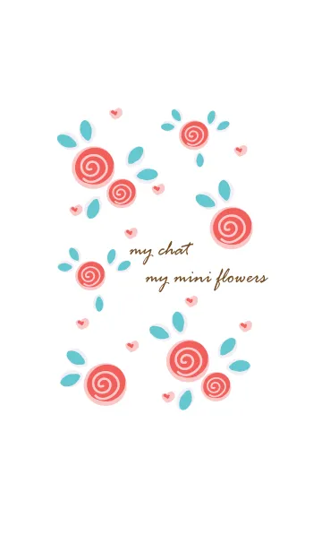 [LINE着せ替え] My chat my mini flowers 22の画像1
