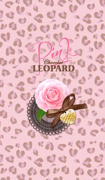[LINE着せ替え] Pink leopard & Flowersの画像1
