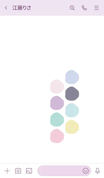 [LINE着せ替え] シンプル配色*happy pastelの画像3