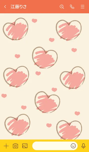 [LINE着せ替え] Sweet mini heart new version 31の画像3