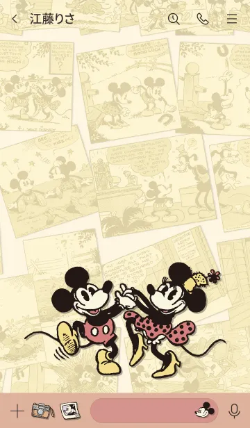 [LINE着せ替え] ミッキーマウス（レトロコミックス）の画像3