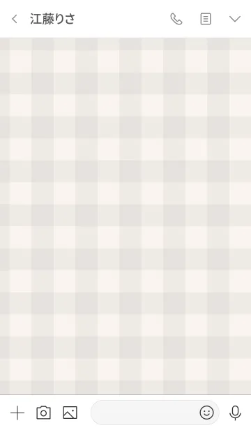 [LINE着せ替え] 黒ギンガムチェック-スマイル17-の画像3