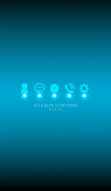 [LINE着せ替え] NILE BLUE ICON THEME -MEKYM-の画像1