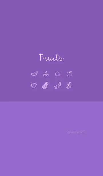 [LINE着せ替え] Fruits violet violetの画像1