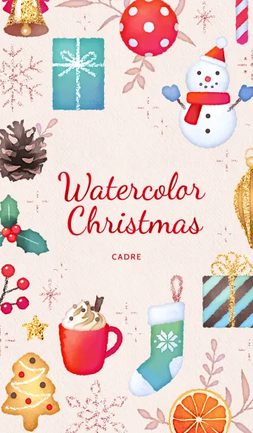 [LINE着せ替え] Watercolor Christmasの画像1
