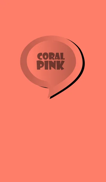 [LINE着せ替え] Coral Pink Button V.3 (JP)の画像1