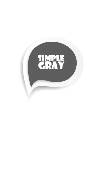 [LINE着せ替え] Grey Button In White V.2 (JP)の画像1