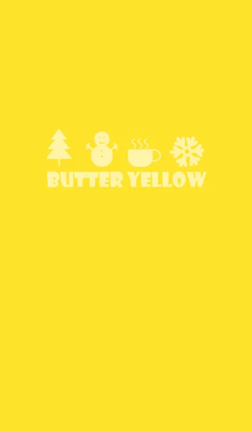 [LINE着せ替え] Butter Yellow Winter Theme (JP)の画像1