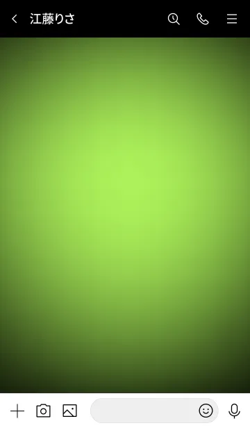 [LINE着せ替え] Lime Green In Black Vr.5 (JP)の画像3