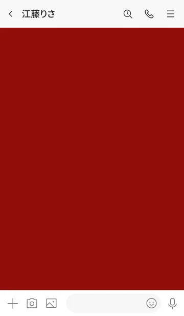 [LINE着せ替え] Scarlet Red & White Vr.1 (JP)の画像3