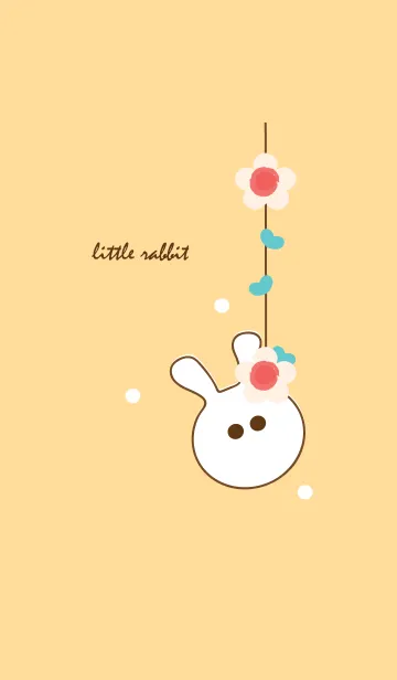 [LINE着せ替え] little rabbit with little flower 43の画像1