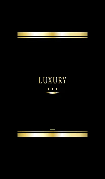 [LINE着せ替え] 黒と黄色 : ラグジュアリーな着せ替えの画像1