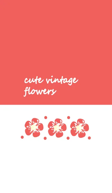 [LINE着せ替え] Cute vintage flower 42 :)の画像1