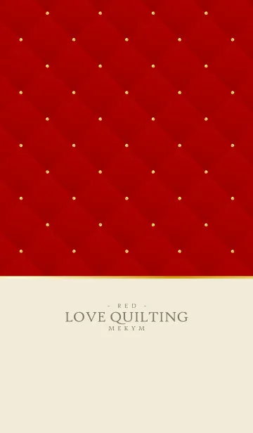 [LINE着せ替え] LOVE QUILTING -DUSKY RED- 6の画像1