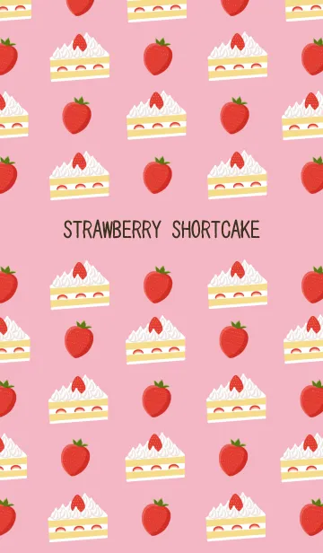 [LINE着せ替え] 苺のショートケーキの着せ替えの画像1