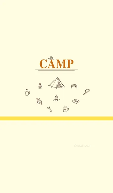 [LINE着せ替え] CAMP caramel brownの画像1