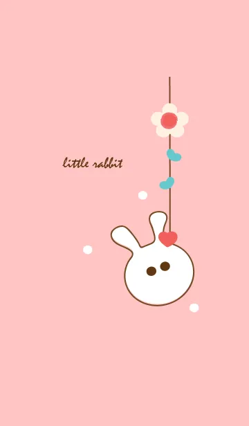 [LINE着せ替え] little rabbit with little heart 42の画像1