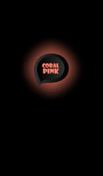 [LINE着せ替え] Coral Pink Button In Black V.3 (JP)の画像1