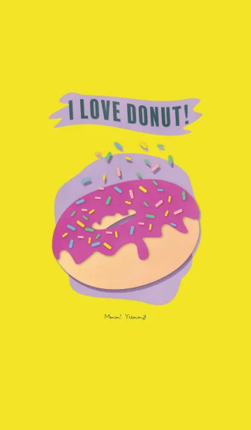 [LINE着せ替え] I Love Donut！ Mmm！ Yummyの画像1