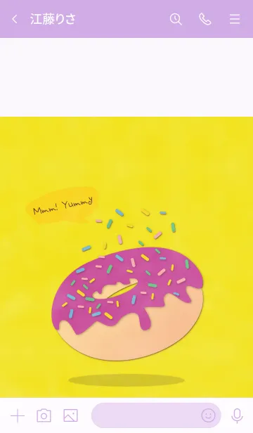 [LINE着せ替え] I Love Donut！ Mmm！ Yummyの画像3