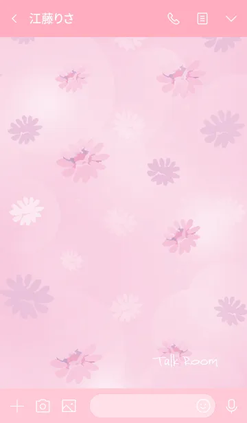 [LINE着せ替え] Pink&Flowerの画像3