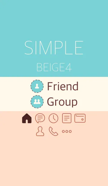[LINE着せ替え] シンプル_ベージュ4の画像1