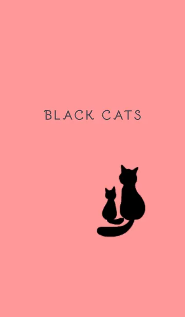 [LINE着せ替え] BLACK CATS -PINK-の画像1