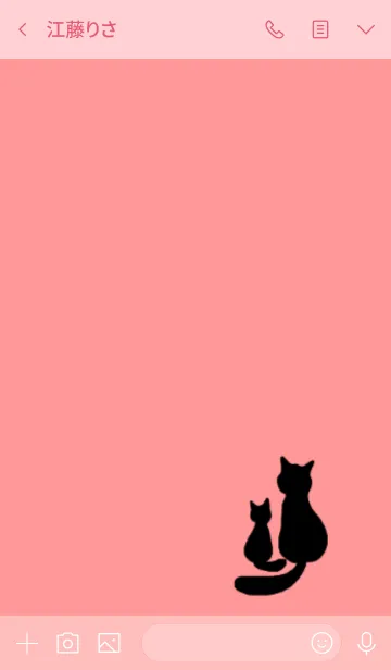 [LINE着せ替え] BLACK CATS -PINK-の画像3