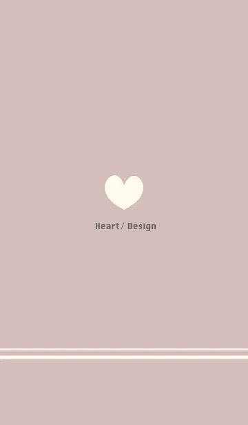 [LINE着せ替え] Heart / Design -mocha coffee-の画像1