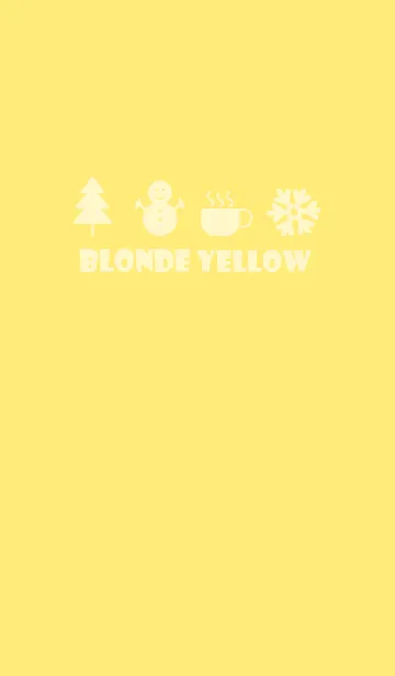 [LINE着せ替え] Blonde Yellow Winter Theme (JP)の画像1