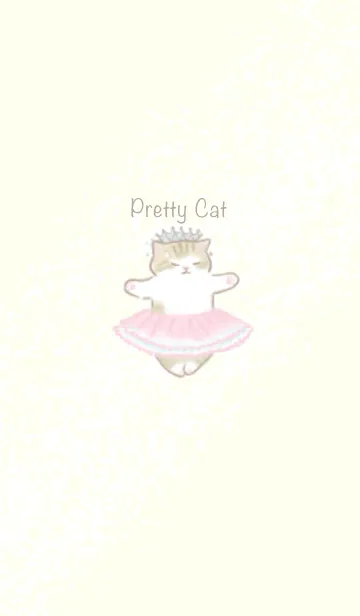 [LINE着せ替え] Pretty Cat♡ピンクの画像1